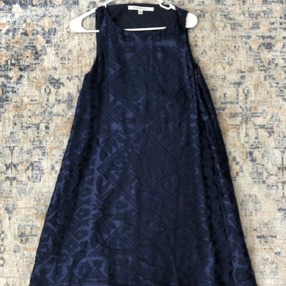 Max Studio Navy Slip Dress Women's M